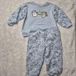Disney Baby Toy Story Sweatshirt and Pants Set Baby Blue Baby Size 18 Months